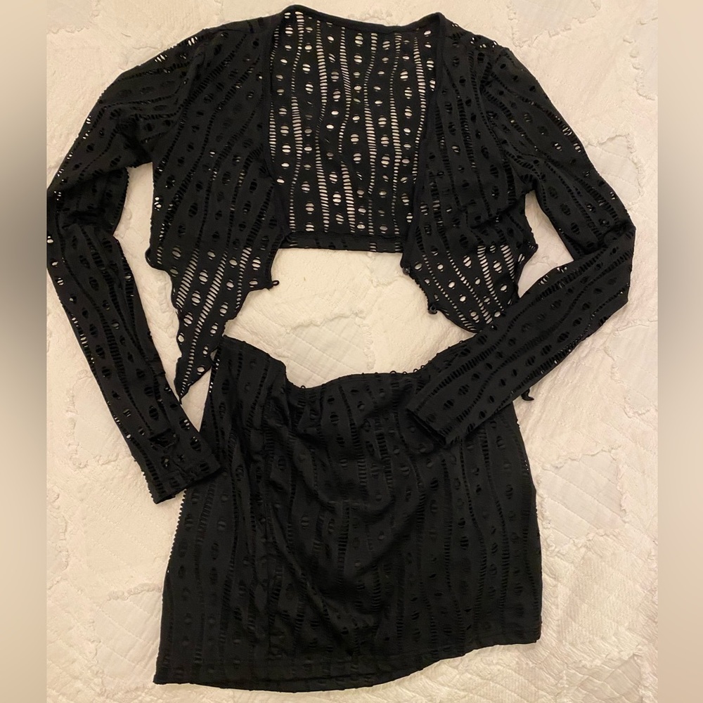 stretchy black set